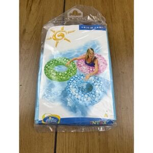 2006 Intex‎ The Wet Set Tire Tube 59251TT Neon Blue NOS New 36 in VTG